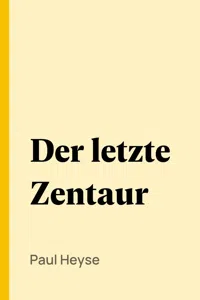 Der letzte Zentaur_cover