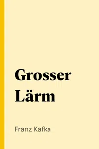 Grosser Lärm_cover