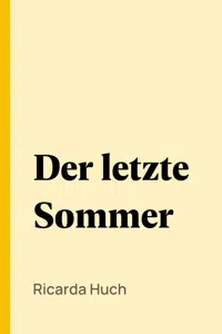 Der letzte Sommer_cover