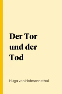 Der Tor und der Tod_cover