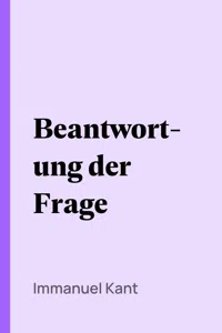 Beantwortung der Frage_cover