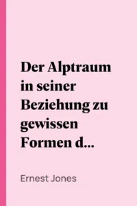 Der Alptraum in seiner Beziehung zu gewissen Formen des mittelalterlichen Aberglaubens_cover