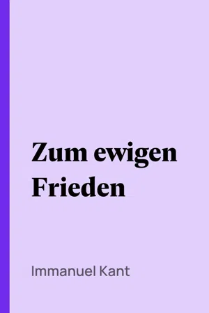 Zum ewigen Frieden