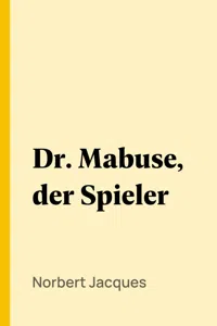 Dr. Mabuse, der Spieler_cover