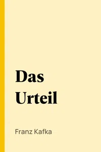 Das Urteil_cover