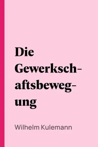 Die Gewerkschaftsbewegung_cover