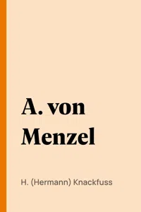 A. von Menzel_cover