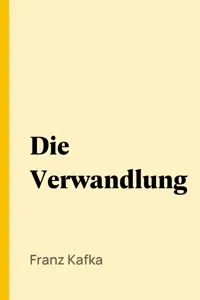 Die Verwandlung_cover