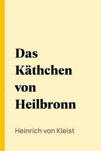 Das Käthchen von Heilbronn_cover