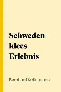 Schwedenklees Erlebnis_cover