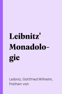 Leibnitz' Monadologie_cover