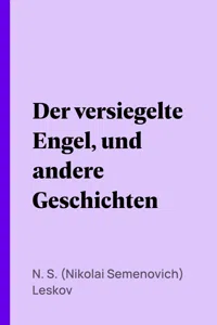 Der versiegelte Engel, und andere Geschichten_cover