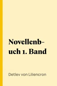 Novellenbuch 1. Band_cover