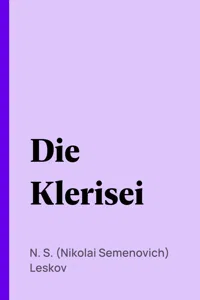 Die Klerisei_cover