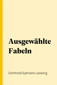 Ausgewählte Fabeln_cover