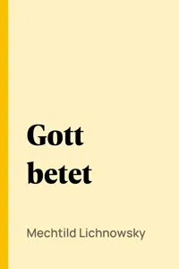 Gott betet_cover