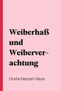 Weiberhaß und Weiberverachtung_cover