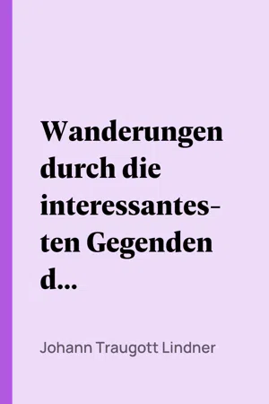 Wanderungen durch die interessantesten Gegenden des Sächsischen Obererzgebirges (Erstes Heft)