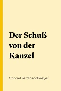 Der Schuß von der Kanzel_cover