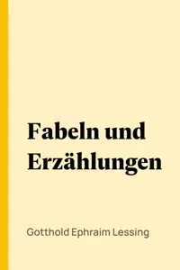 Fabeln und Erzählungen_cover