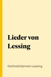 Lieder von Lessing_cover