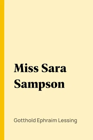 Miss Sara Sampson