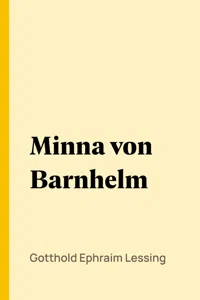 Minna von Barnhelm_cover