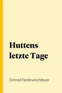 Huttens letzte Tage_cover