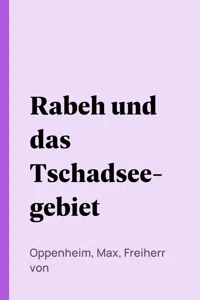 Rabeh und das Tschadseegebiet_cover