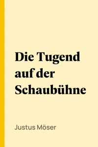 Die Tugend auf der Schaubühne_cover