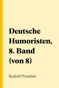 Deutsche Humoristen, 8. Band_cover