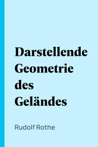 Darstellende Geometrie des Geländes_cover