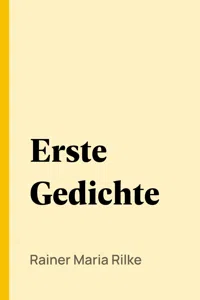 Erste Gedichte_cover