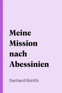 Meine Mission nach Abessinien_cover