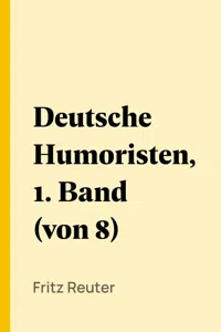 Deutsche Humoristen, 1. Band_cover