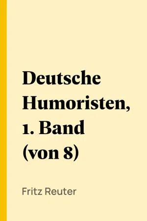 Deutsche Humoristen, 1. Band (von 8)