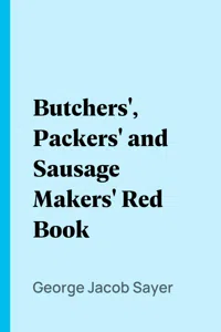 Butchers', Packers' and Sausage Makers' Red Book_cover