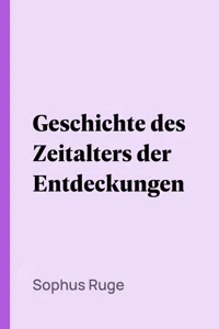 Geschichte des Zeitalters der Entdeckungen_cover