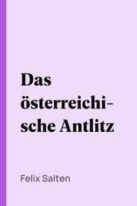 Das österreichische Antlitz_cover