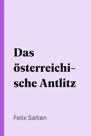 Das österreichische Antlitz