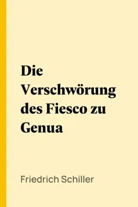 Die Verschwörung des Fiesco zu Genua_cover