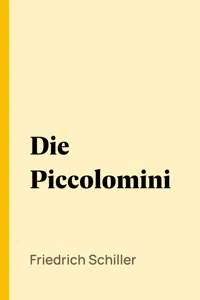 Die Piccolomini_cover