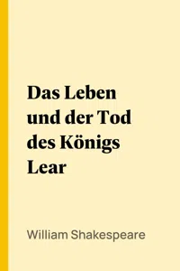 Das Leben und der Tod des Königs Lear_cover