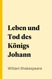 Leben und Tod des Königs Johann_cover