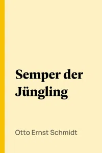 Semper der Jüngling_cover