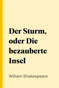 Der Sturm, oder Die bezauberte Insel_cover