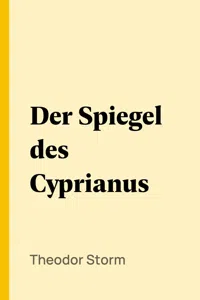 Der Spiegel des Cyprianus_cover