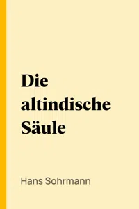 Die altindische Säule_cover