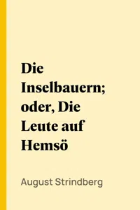 Die Inselbauern; oder, Die Leute auf Hemsö_cover