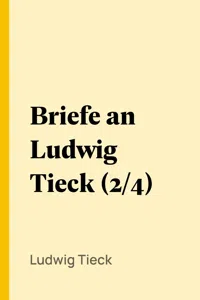 Briefe an Ludwig Tieck_cover